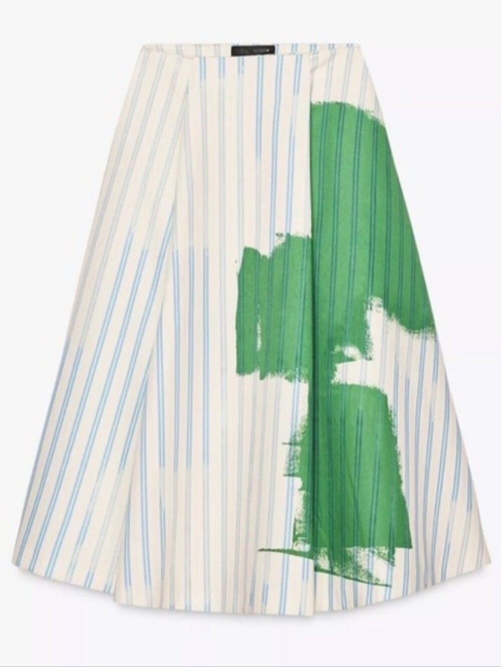 NWT Zara Striped Skirt With Paint Spot. Size S
